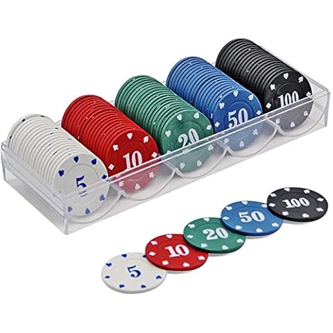 KAYSENSUK 100PCS Casino Quality Poker Chips Set Cover