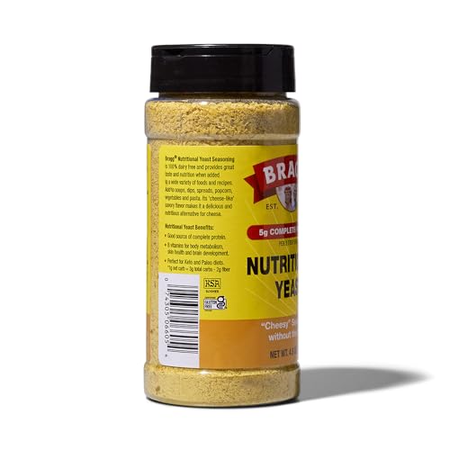 image for Bragg Nutritional Yeast Seasoning - 4.5 oz - Dairy-Free Parmesan Chees