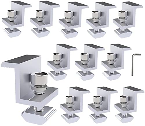 8 Stück Solarmodul Halterung Endklemmen 30mm - Solarpanel Befestigung