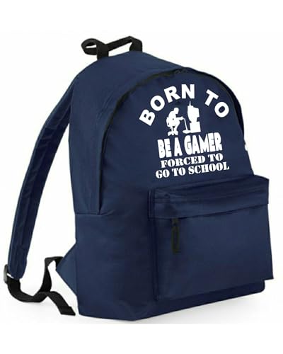 Sac à dos d'école bleu marine idéal pour la rentrée scolaire des enfants passionnés de jeux vidéo