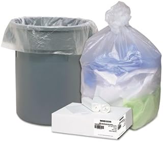 High Density Can Liners, 31-33gal.433mil, 33 x 40, Natural, 100/Carton (2 Cartons)