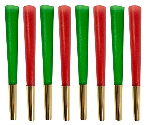 Elephant Rolling Papers , Ruby Slippers & Emerald City combo 8 Pack of Hemp Pre-Rolled Cones.