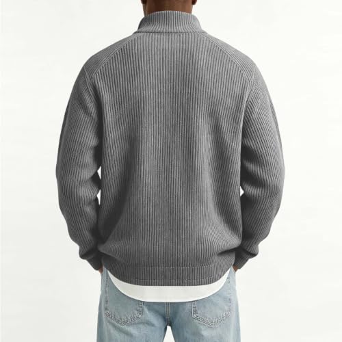 Corduroy Sweatshirts for Men Quarter-Zip Pullover - image 9
