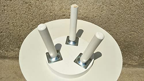 Single Modern White Plant Stand Indoor | Small Plant Stand 7X7 Inches | Natural Wood Color With Whitewash Finish | Decorative Plant Flower Decor Stand | - Pot And Plant Not Included #TOP6