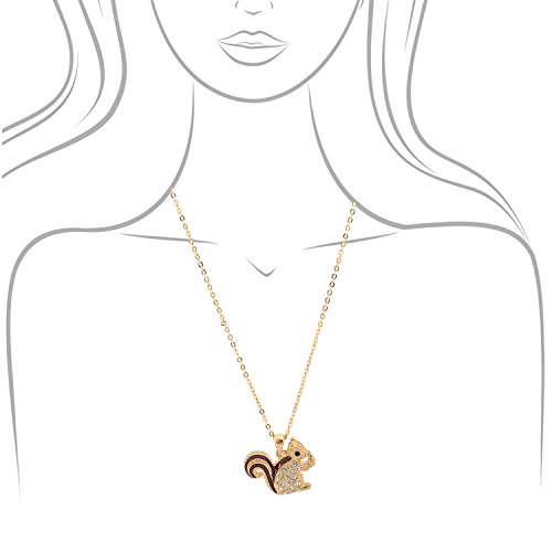 Cute Little Brown Tail Squirrel Necklace4