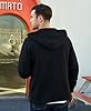 Wirltte Men's Hoodie Zip up Hooded Sweatshirt Full Zip Work Hoodies with Zipper Pockets Black XXL #4