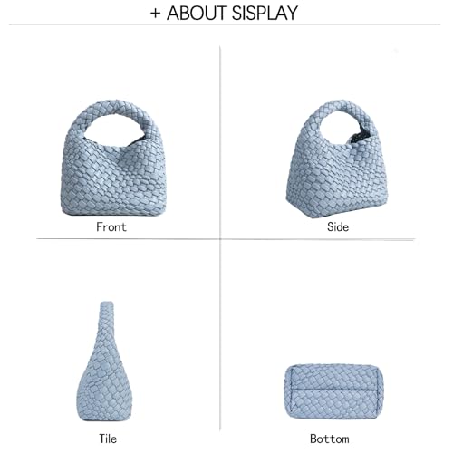 Image of JINMANXUE Fashion Mini Handbag For Women, Woven Tote Bucket Composite Bag Knitting Chain Bags, Crossbody Shoulder Purses