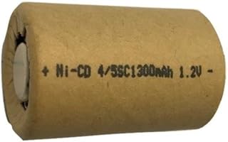 25 x 4/5 Sub C 1300 mAh NiCd Batteries (Paper Wrapped)
