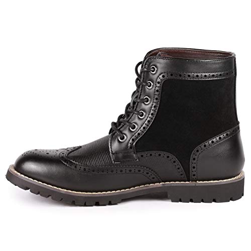 Metrocharm MC304 Men's Lace Up Wing Tip Oxford Boot4