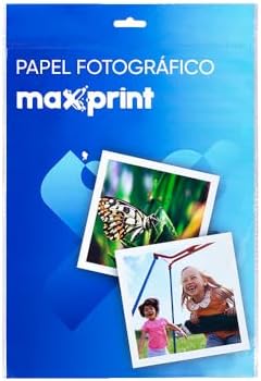 Papel Fotográfico Glossy Maxprint A4 135gsm - 10 Folhas