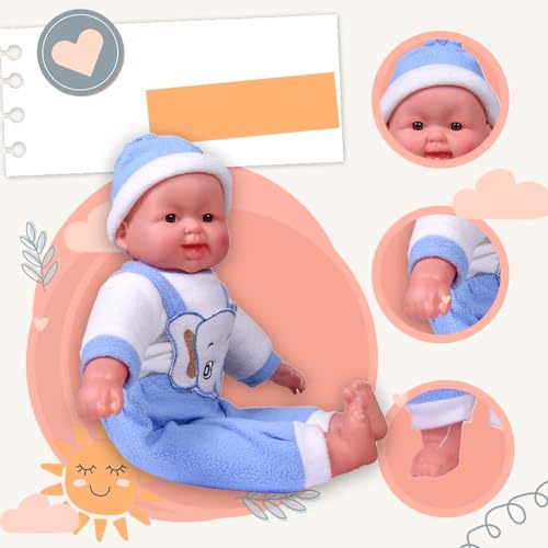 Image of Happy Baby Laughing Musical Boy Doll with Touch Sensors & Sound for Kids (Girls & Boys), 40H x 25L x 13W cm (Medium, Multi-Color)