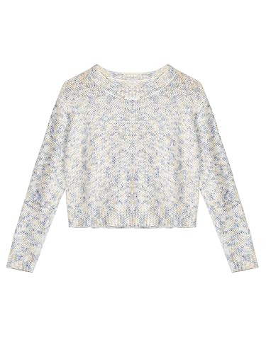 Image of Scacto Women's Casual Long Sleeve Pullover Sweaters Crew Neck Ribbed Knit Fall Winter Sweater Multi S