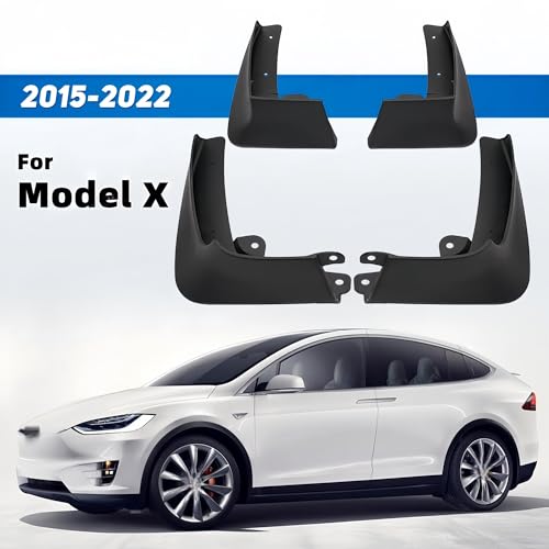 Guardabarros coche y protectores contra salpicaduras para Tesla Model X 2015-2022 2