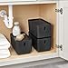 iDesign 29847 Cade BPA-Free Plastic Toilet Paper Storage Bin with Lid, Matte Black