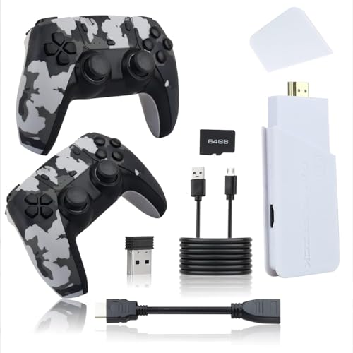 Game Switch M18 Retro Gaming Console with 4K Ultra HD Game Stick, 2.4G Wireless Controller, 24000+ Games, 10 Emulators, Army Green 3