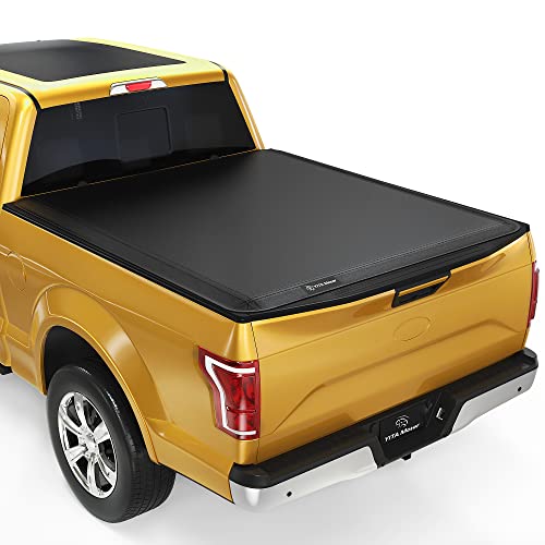 YITAMOTOR Soft Tri-fold Truck Bed Tonneau Cover Compatible with 2017-2022 Ford F-250 F-350 F250 F350 Super Duty, Styleside 6.75 ft Bed