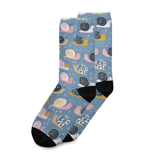 Wusikd Snails Socks for Women and Men Animal Long Socks for Athletic Running 13