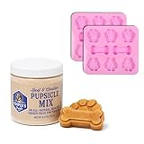 Cooper's Treats Beef and Cheddar Pupsicle Mix Jar and 2 Ice Cube Molds