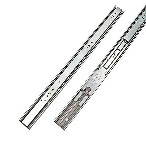 5 Pairs 22 inch Full Extension Drawer Slides Soft Close Ball Bearing Drawer Slides - LONTAN 4502S3-22 Rails for Drawers Heavy Duty 100 LB Capacity Drawer Runners