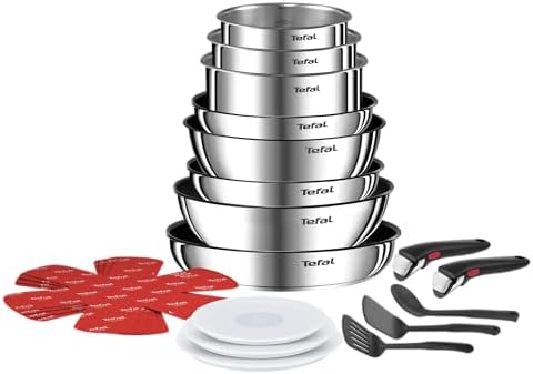 Tefal Ingenio Batterie de cuisine 20 pièces, Poêles, Casseroles, ...