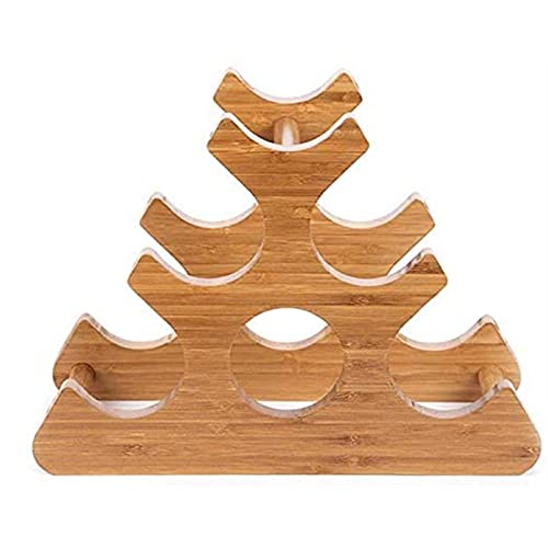 Soporte de madera para botellas de vino 35 x 17.5 x 24.5 cm miniatura 1