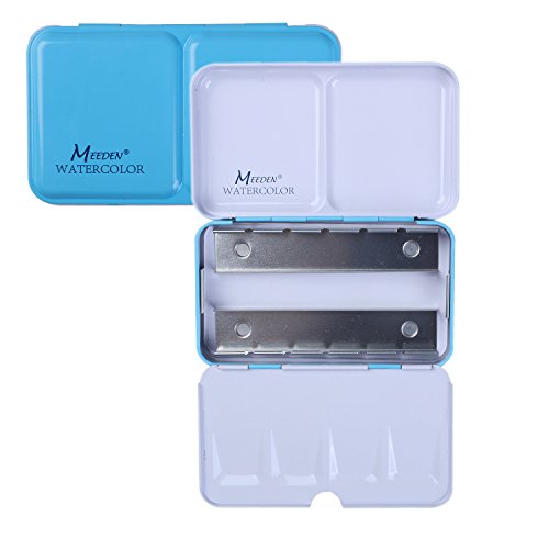 ATWORTH Empty Watercolor Tins Palette Paint Case