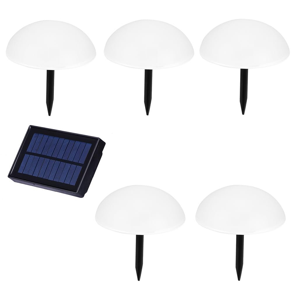 Artibetter Lámpara de cúpula solar para jardín, semiesfera, lámpara de césped