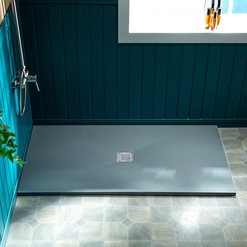WOODBRIDGE 60' L x 36' W Zero-Threshold Shower Base for Wheelchair Access, Low-Profile Non-Slip...
