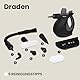 ZEEGMA Draden Dampfreiniger, Handdampfreiniger, Hochdruckreiniger Dampfsauger mit 350ml, Tank Umfangreiches Set - 9 verschiedene Aufsätze, schnelle Aufheizzeit, Kindersicherung