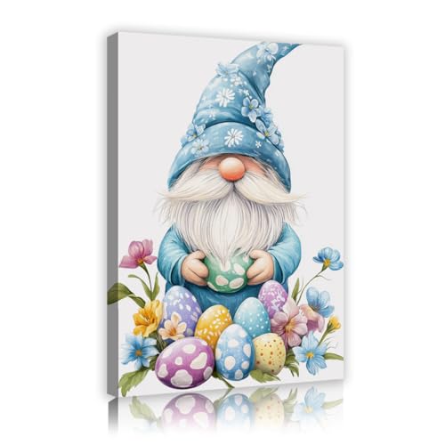 Toile nains printaniers pastel TOANGWALL 30x45cm pour décoration salon