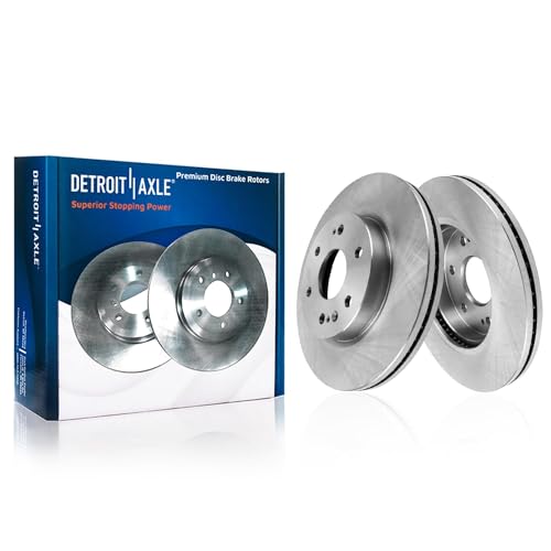 Image of Detroit Axle - Front Brake Kit for Chevy GMC Silverado Sierra 1500 Tahoe Suburban Yukon XL Cadillac Escalade ESV, Disc Brake Rotors Ceramic Brakes Pads with Hardware Replacement : 13.50 inch inch Rotor