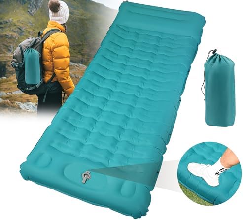 Esterilla Camping Autoinflable, 12cm Extra Gruesa Esterilla Autoh...
