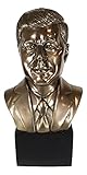 Ebros United States of America President John Fitzgerald Kennedy Historical Bust On Black Base Stand Figurine 9.5' Tall American Political Hero John F Kennedy Office Library Home Accent Statue