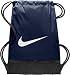 NIKE Brasilia Gymsack, Midnight Navy/Black/White, One Size