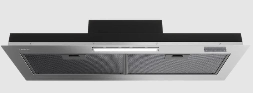 TEKA Campana Extractora Integrada, 3 Velocidades, Iluminación LED, Filtros Metálicos, Un Motor, Extracción máx. 314 m3/h, Clase Energética D, GFI 93030 KOS SS