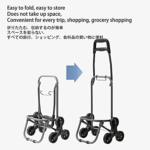 Eortzzpc Handwagen Shoppingwagen Faltbare Lebensmittel Gepäckwagen wasserdichte Oxford Tuch Tragbare Multifunktionale… – Bild 6