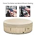 Goplus 4-6 Person Outdoor Spa Inflatable Hot Tub for Portable Jets Bubble Massage Relaxing with Accessories Set (4-Person, White)