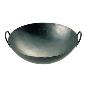 Authentic Iron Hammered Wok 30 Inch