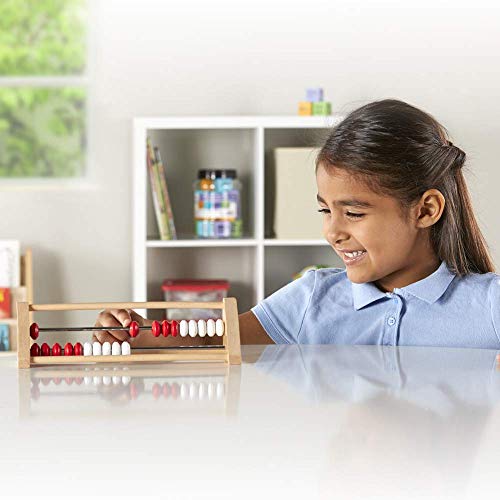 Image of hand2mind 20-Bead Wooden Rekenrek Abacus Classroom Set, Colored Abacus for Kids Math, Wooden Counting Math Manipulatives, Bead Counters for Kids Math, Homeschool Supplies (Set of 26)