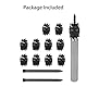 EEEKit 13PCS Punktschweiß Schneider Kit, 3/8HSS Spot Weld Cutter Bohrer Sechskant Blechlochschneider Entferner für Power Drill Punktschweißen