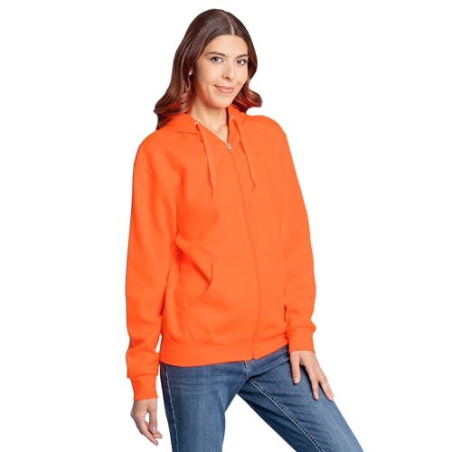 Image of Fruit of the Loom Eversoft Fleece Full Zip Hoodie Sweatshirt