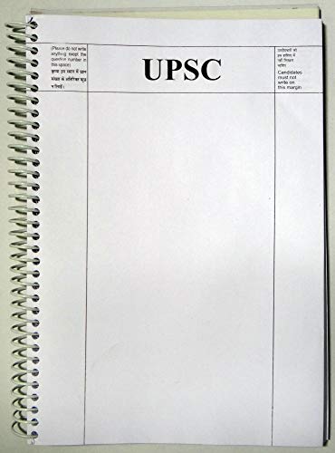 Image of Amblitz UPSC Mains Answer Sheet, Blank for Practice (A4 - 200 page, Pack of 2) & UPSC Mains Answer Sheet, Blank for Practice - A4-300 Page - Pack of 2