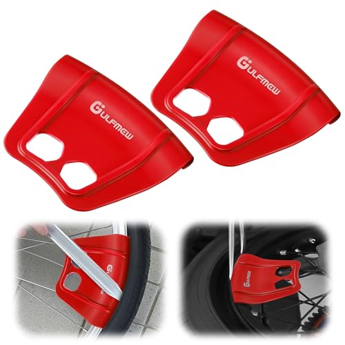 Image of 2 Rim Protectors for Tire Changing, Wheel Rim Guard Kit, Red
