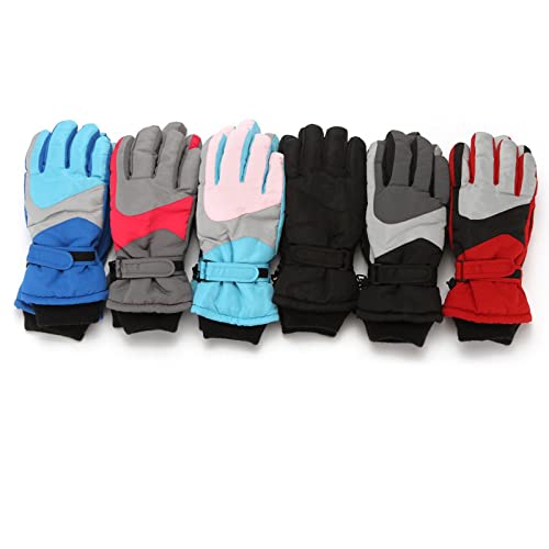 Romoty Kids Ski Gloves For Boys Girls Winter Waterproof Insulated Thickening Warm Cold-Proof Outdoor Skating Skiing Gloves #TOP3