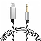 Aux Cord for iPhone, [Apple MFi Certified] Lightning to 3.5 mm Headphone Jack Adapter Male Stereo Au