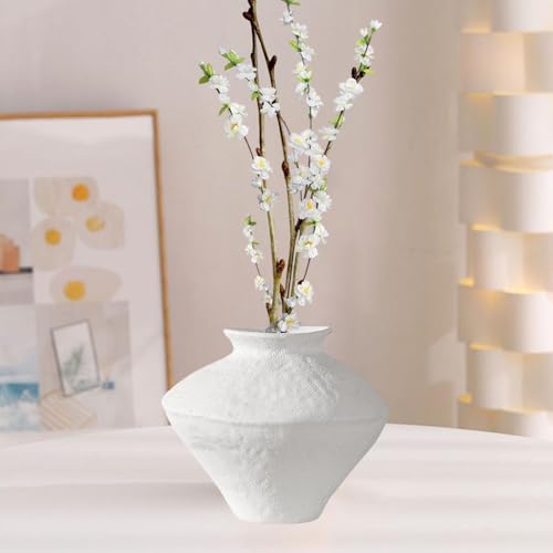 Jarrón decorativo para sala de estar soporte de cerámica de mesa nórdica boho 5