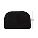 COSY HOMEER 27X18 Inch Anti Fatigue Kitchen Rug Mats are Made of 100% Polypropylene Half Round Rug Cushion Specialized in Anti Slippery and Machine Washable (Black 1 pc) …