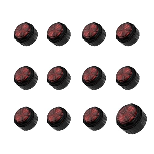 Image of 11 Pcs 24mm + 1 Pc 30mm Gamerfinger Mechanical Arcade Buttons with Mechanical MX Speed Silver Switches Arcade Push Buttons(Red)