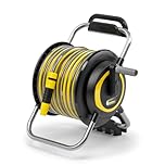 Kärcher Hose Carrier HR 4.30 Set: Flexible, Easy Storage on The Wall and for Mobile Use in The Garden, Syringe Holder, Includes 30 m Hose and Accessories, Black