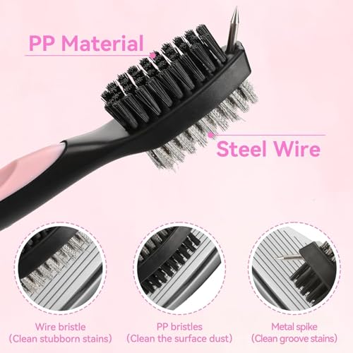 karamagic 11 Pcs Golf Accessories Kit, Include Golf Tees Golf Towel Golf Ball Bag with Hook Cleaner Brush Golf Ball Marker Golf Divot Tool Golf Score Counter - Thumbnail 5